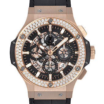 HUBLOT ウブロ ビッグバン コピー 311.PX.1180.GR.1104 アエロバン ゴールド ダイヤモンド クロノグラフETA7750搭載